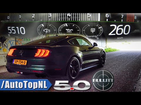 2019 Ford Mustang Bullitt ACCELERATION & TOP SPEED on AUTOBAHN 0-260 km/h by AutoTopNL