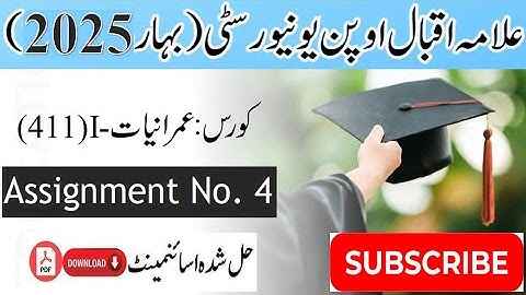 AIOU Code 411 Solved Assignment No. 4 Spring 2025 || Subject: Sociology – I || Level: B.Com/ BA