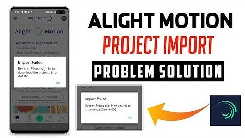 Alight Motion Preset Import Problem Solved In any version || 101% Working Trick To Import Preset