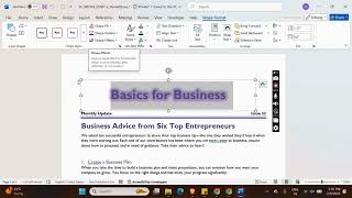 Word 365 | Module 7: End of Module Project 2 Basics for Business Monthly Update #shellycashman