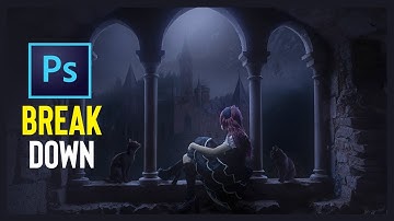 Photoshop Layer Breakdown | "Melancholy"