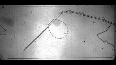 Microfluidic drops on rails