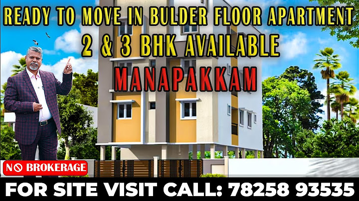 Priya Thamarai apartment l 2 & 3 BHK Apartment for sale in Manapakkam l Chennai Homes