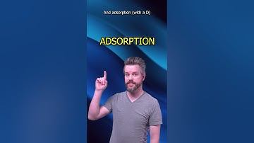 Adsorption vs Absorption:  What
