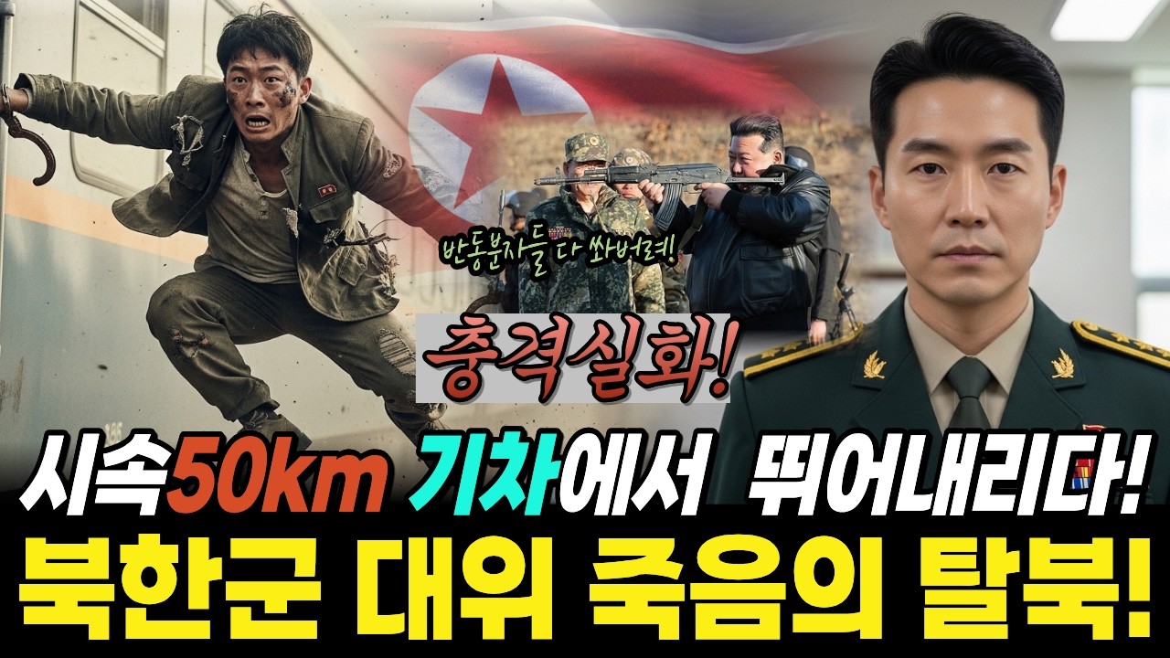 북한군대위 즉음의탈북! 시속50km기차에서 뛰어내리다!/탈북실화/인생사연/북한/탈북/김정은/감동실화