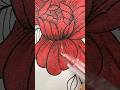 Beautiful flower drawing with Cello glitter pen price 100 rs #art #shorts #glitter