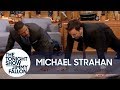Michael Strahan Challenges Jimmy to Do 25 Push-Ups for Military Vets