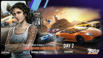 Lamborghini Murciélago SV  Day 2  COASTING | NFS No Limits  Tidal Run