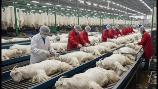 Inside the Cashmere Factory : From Goat to Luxury Wool | Full Process