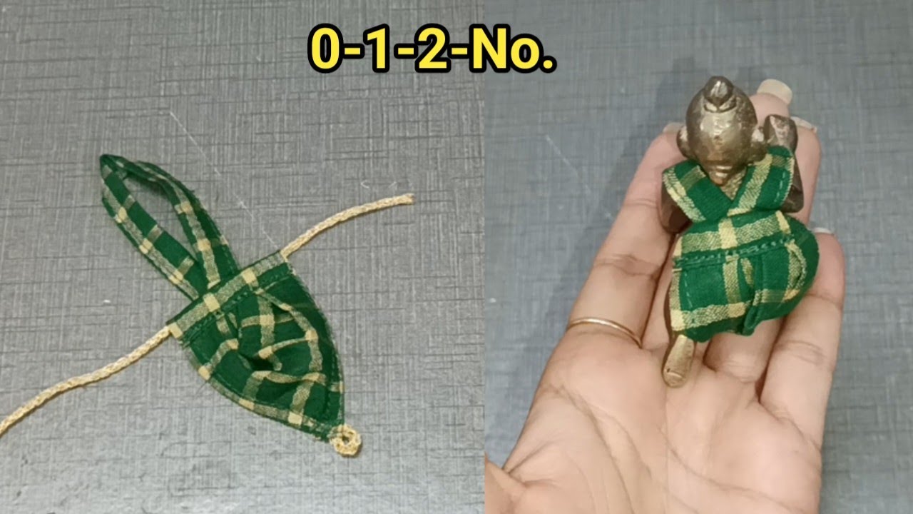 0-1-2-No.नये और आसान तरीके से बनाएं गोपाल जी की गर्मी की पोशाक||Laddu gopal special dress