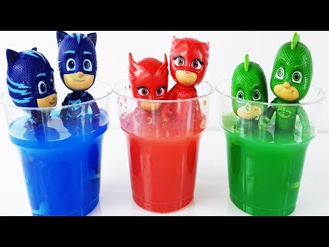Pj Masks Toys Paint and Wash Learn Colors Pj Masks Buckets Toys Games