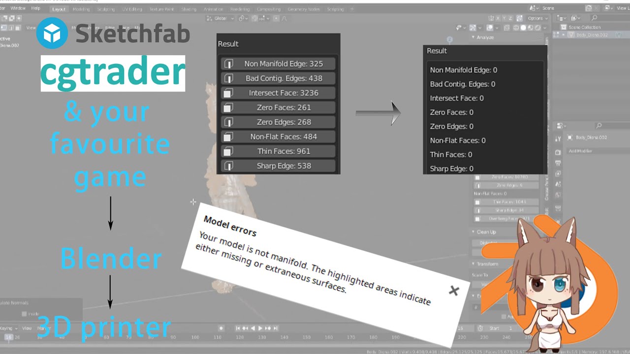 【Blender】the RIGHT WAY to prepare 3D models for 3D printing (Eng sub ...