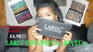 £4.98 LAROC 120 EYESHADOW PALETTE REVIEW || BOMB GROUPON DEAL!