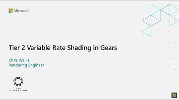 Tier 2 Variable Rate Shading in Gears | Chris Wallis | Game Stack Live 