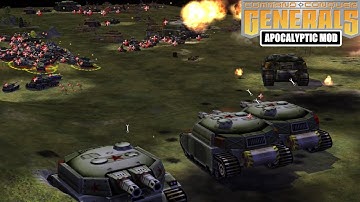 GLA STEALTH VS BIG IRON DRAGON ARMY - C&C Generals Zero Hour Apocalyptic 2.2
