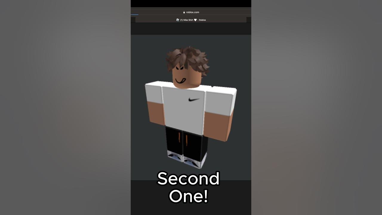 New Roblox Merch Nike 🤍🖤 #shorts #roblox #robloxclothing #robloxclothes  #robloxshirt #robloxedit 