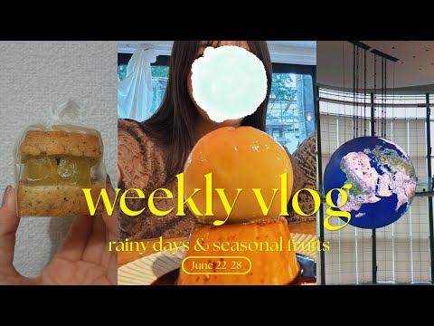 【日常vlog】雨の日もご機嫌なデート☔️💜科学未来館🌏| 仕事終わりおやつ記録🍪| シール集め📔🌈