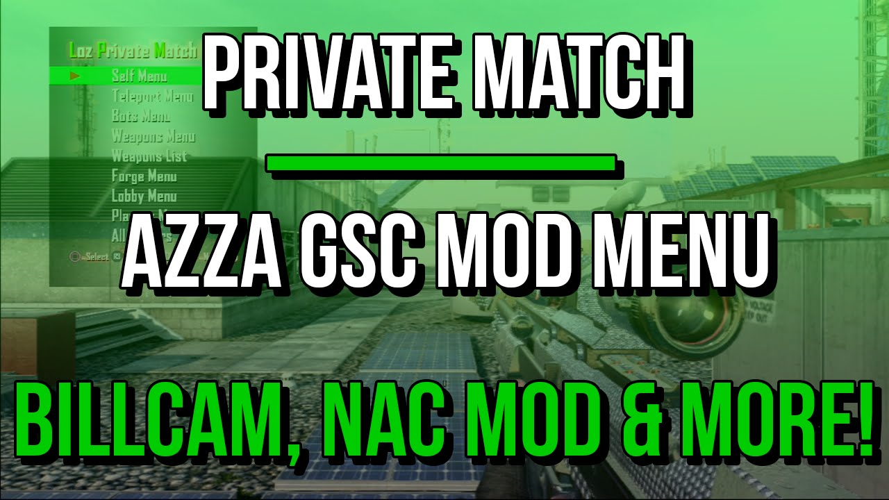 [PS3/BO2/1.19] Loz' Private Match Azza GSC Menu w/ SS Billcam, Nac-Mod ...