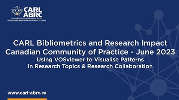 Using VOSviewer to Visualise Patterns in Research Topics & Research Collaboration