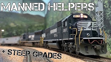 Manned Helper Operations - LIVE Coal Loads in HO Scale