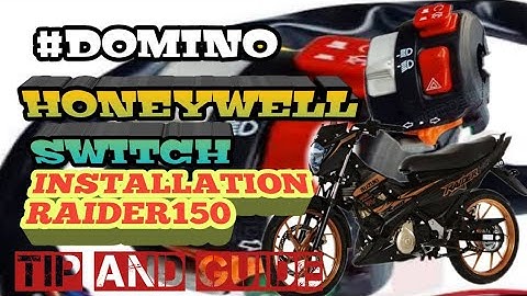 DOMINO HONEYWELL SWITCH INSTALLATION | SUZUKI RAIDER150 |