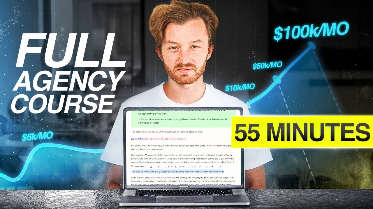 How to Scale a Marketing Agency to $100k/mo (FREE COURSE)