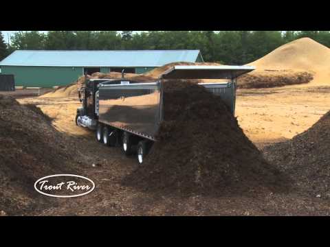 Live Bottom Trailer --Hauling Mulch (Trout River)