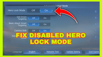 HOW TO FIX DISABLED HERO LOCK MODE ON MOBILE LEGENDS BANG BANG