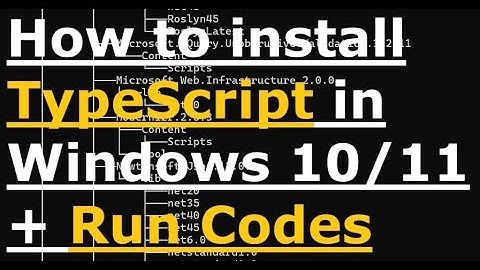 install typescript in windows 11