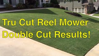 How to MOW SLOPES with a Tru Cut REEL MOWER - EASY TIPS 