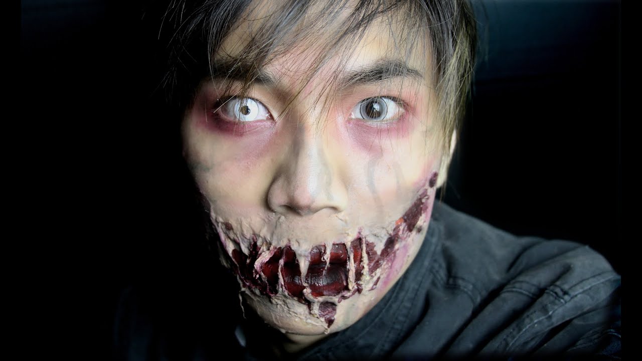 Ripped Zombie Mouth Makeup Tutorial ThePrinceOfVanity AD YouTube