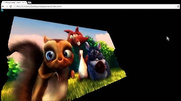 Displacement video texture, displacement/webGL/three.js/shader