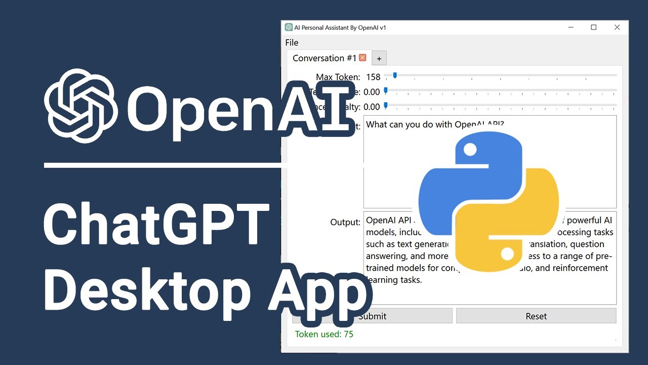 Build An AI Assistant Python GUI App With OpenAI API And Python Full 