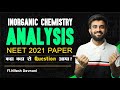 NEET 2021 Inorganic paper analysis | Was paper difficult ? | Nitesh Devnani