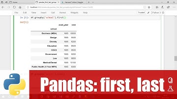 สอน Python สำหรับ Data science: การหาค่าแรกและค่าสุดท้ายของแต่ละ group ใน pandas DataFrame