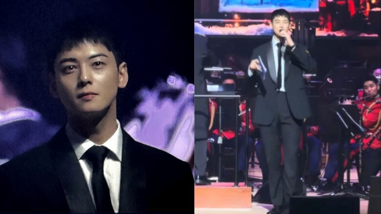 Cha Eun-woo's comment while serving as MC for the military is trending #1 in Korea.