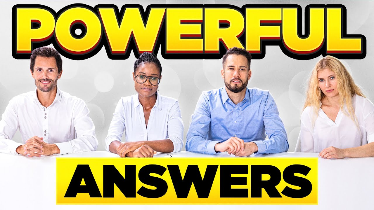 22 QUICK ANSWERS to COMMON INTERVIEW QUESTIONS! (Short & Easy-To ...