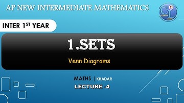 Ap Intermediate New Syllabus | IPE 1st Year | Mathematics | SETS L4-Venn Diagrams | Clarity Learn