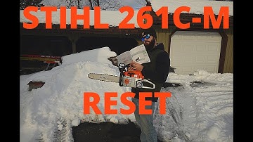 STIHL 261C M-Tronic Chainsaw Reset...Finally got it right