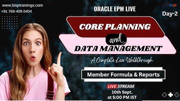 LIVE Webinar: Oracle Core Planning – Member Formula & Report Creation