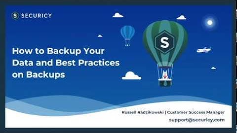 How to Backup Your Data