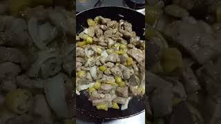Pork liver with onion and finger chili #cookingchannel #filipinorecipe #foodlover #veryyummy