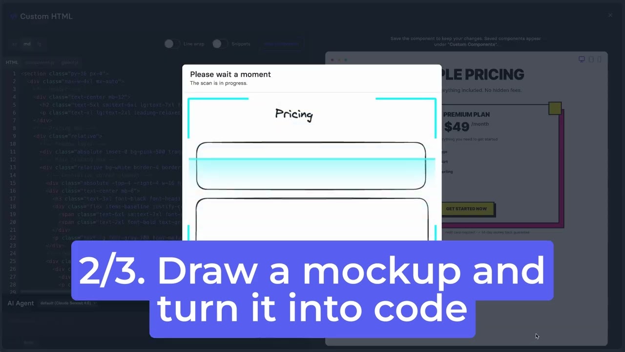 Creating beautiful sections with Shuffle AI