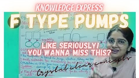 F type ATPases| ATP driven pumps| Cell biology| lecture-15