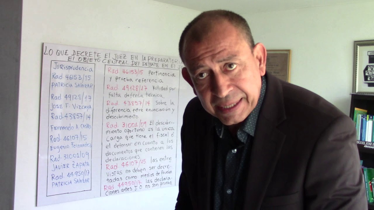 El decreto de pruebas en la preparatoria, sera el eje de orientación para el debate en juicio oral.