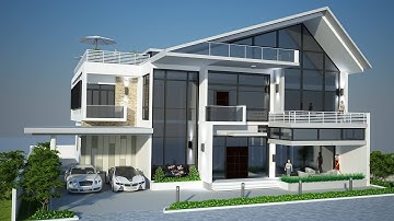 Villa Exterior Vray Lighting Tutorial in Autodesk Maya - Part 1