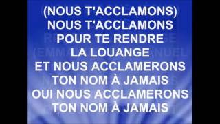 Video thumbnail of "NOUS T'ÉLEVONS - ICC Gospel Choir"