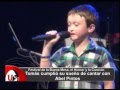 Festival de la Buena Mesa: Abel Pintos invitó a Tomás a cantar con él