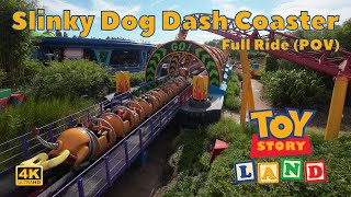 Slinky Dog Dash Coaster  Full Ride in 4K  Disney´s Hollywood Studios (Disney World) #disneyworld
