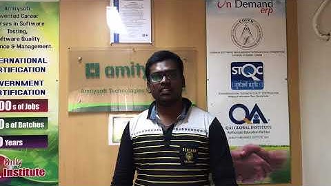 Software testing course in chennai with placement - Amitysoft Placement